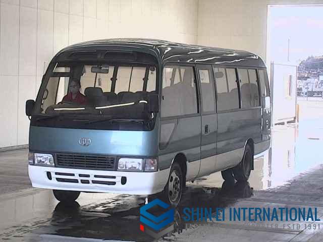 YK 14016 Japan Used Toyota Coaster on sale Shin Ei